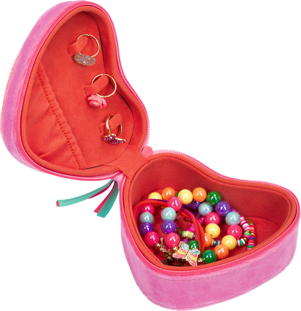 Schmuckkästchen Herz Prinzessin Lillifee – Glitzer & Fächer