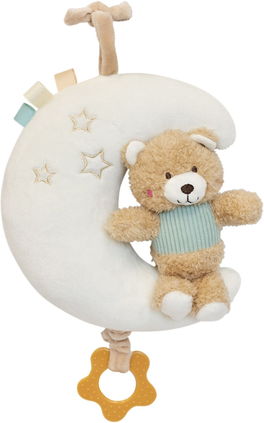 SpielMaus Baby Spieluhr Bär Mond blau, ca. 20 cm