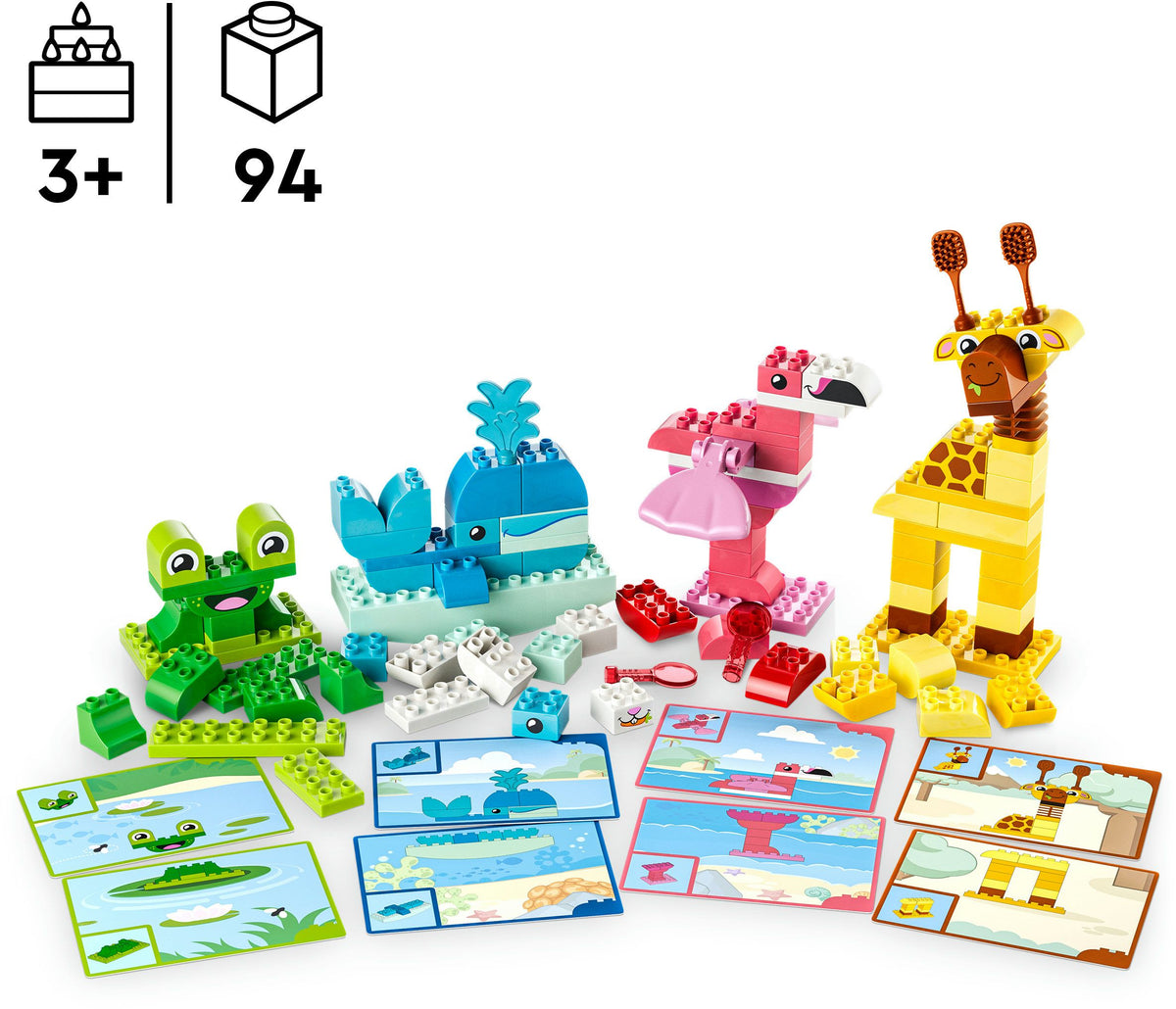 LEGO DUPLO 10472 Wir bauen Tiere – 94 Teile
