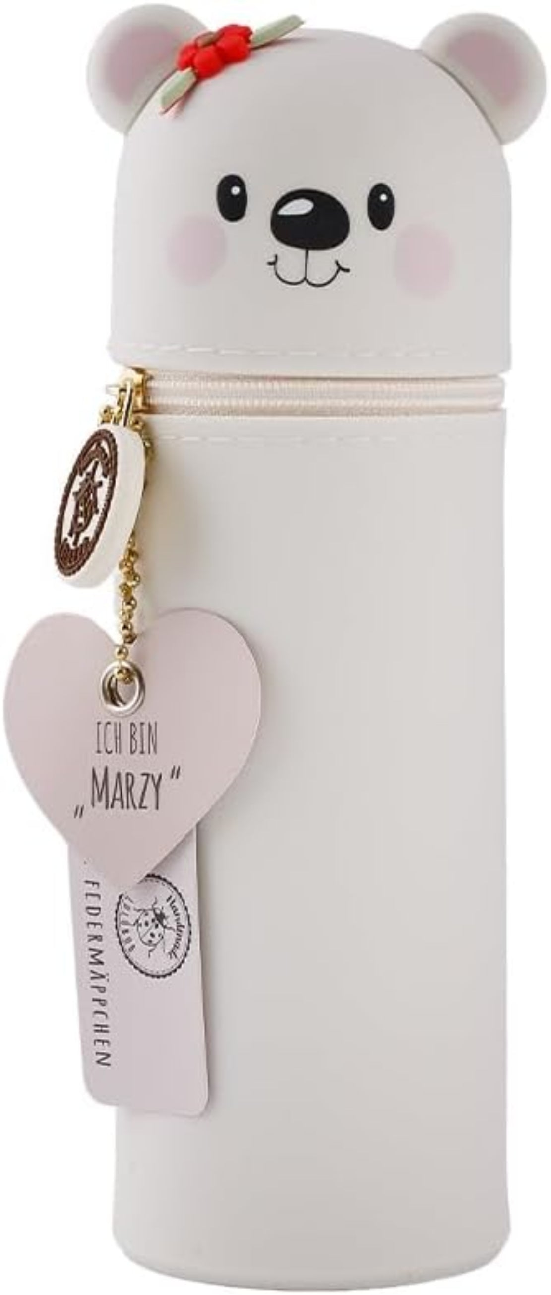 Silikon Federmäppchen Eisbär Marzy - Lustiges Tierdesign