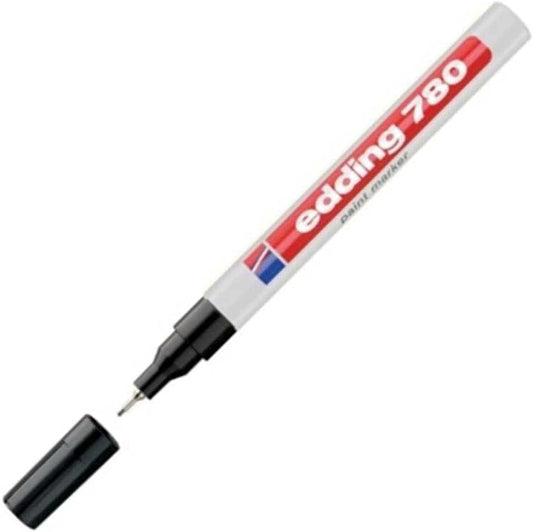 edding 780 Lackmarker schwarz – Glanz, 0,8 mm, Ventilsystem
