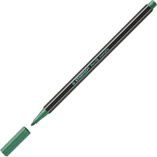 STABILO Pen 68 metallic Filzstift Grün