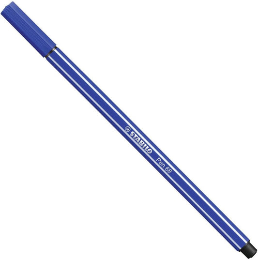 STABILO Pen 68 Filzstift Ultramarinblau – Einzelstift