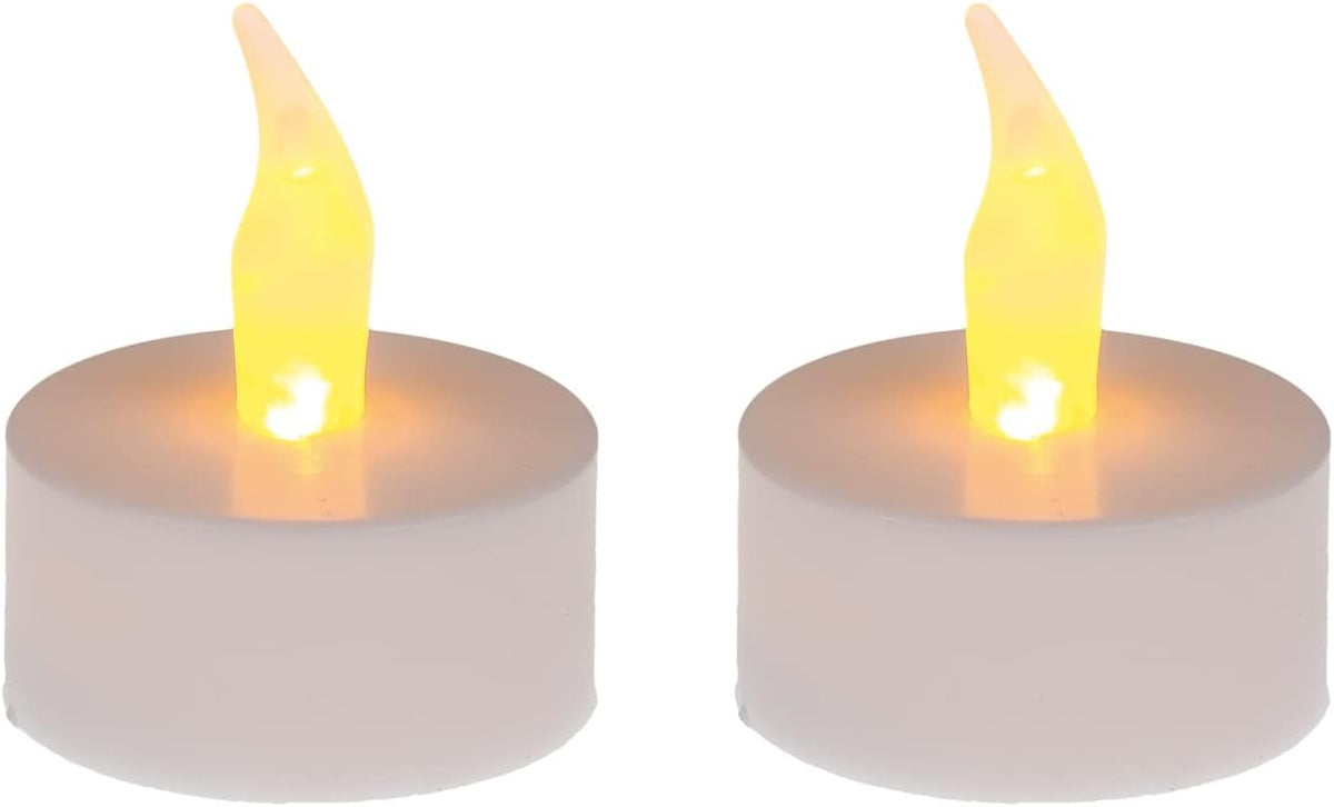 LED Teelichter 2er Set - batteriebetrieben Ø4x4,5cm