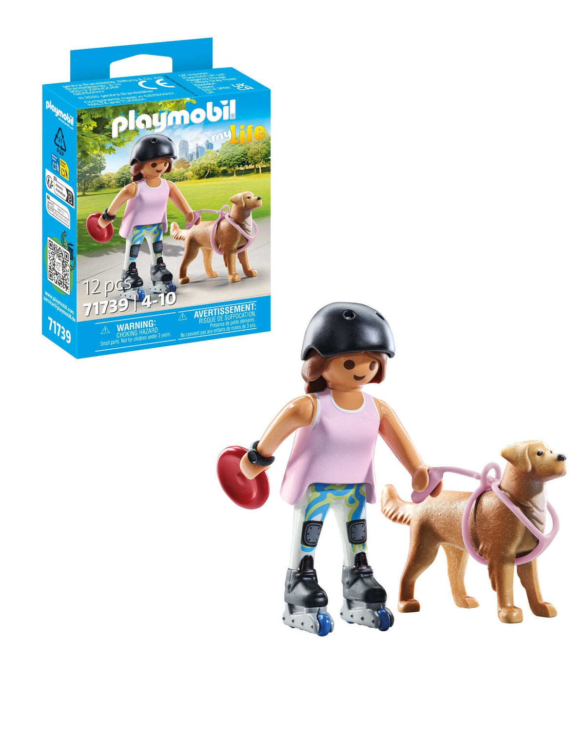 Playmobil Inline-Skaterin mit Retriever 71739