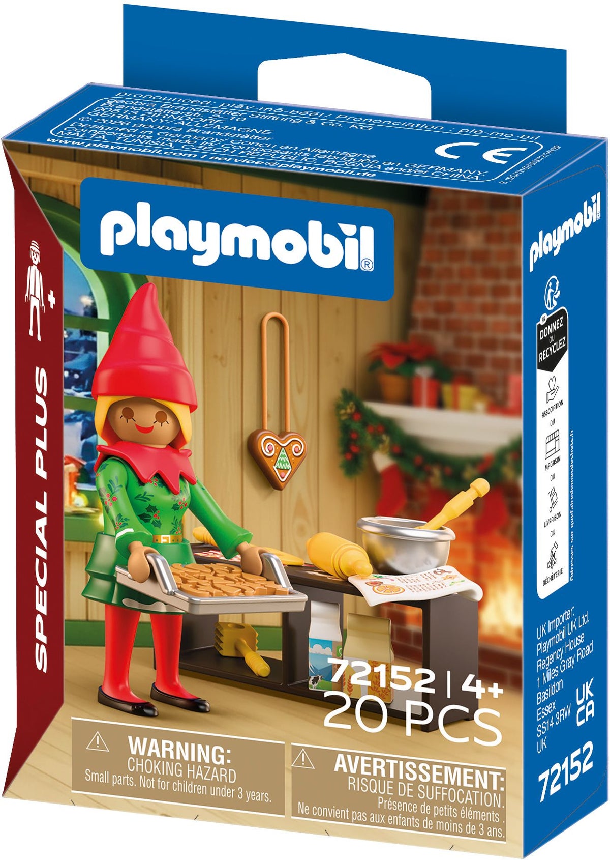 PLAYMOBIL Weihnachtself mit Plätzchen – 20 Teile