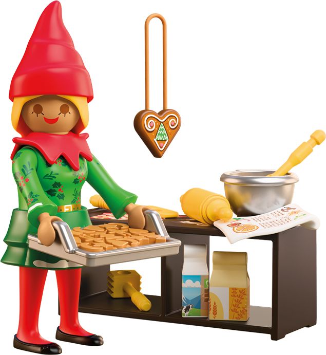 PLAYMOBIL Weihnachtself mit Plätzchen – 20 Teile