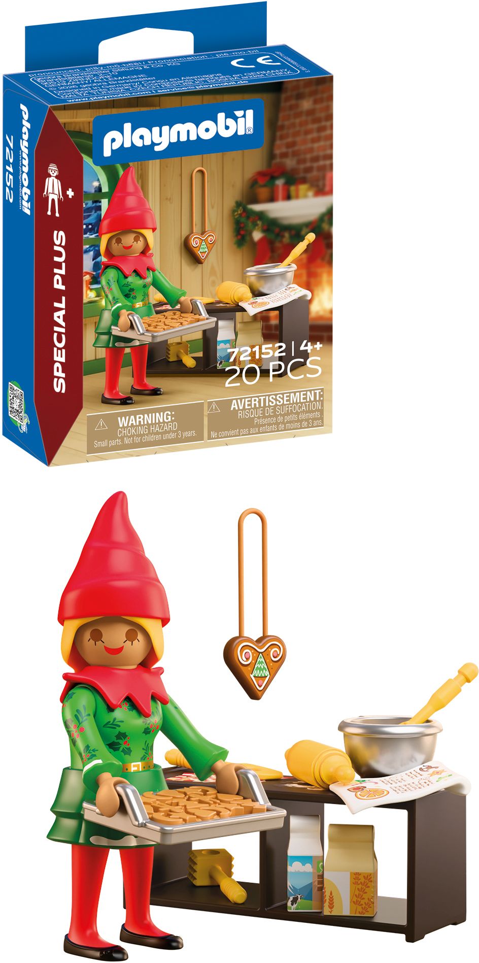 PLAYMOBIL Weihnachtself mit Plätzchen – 20 Teile