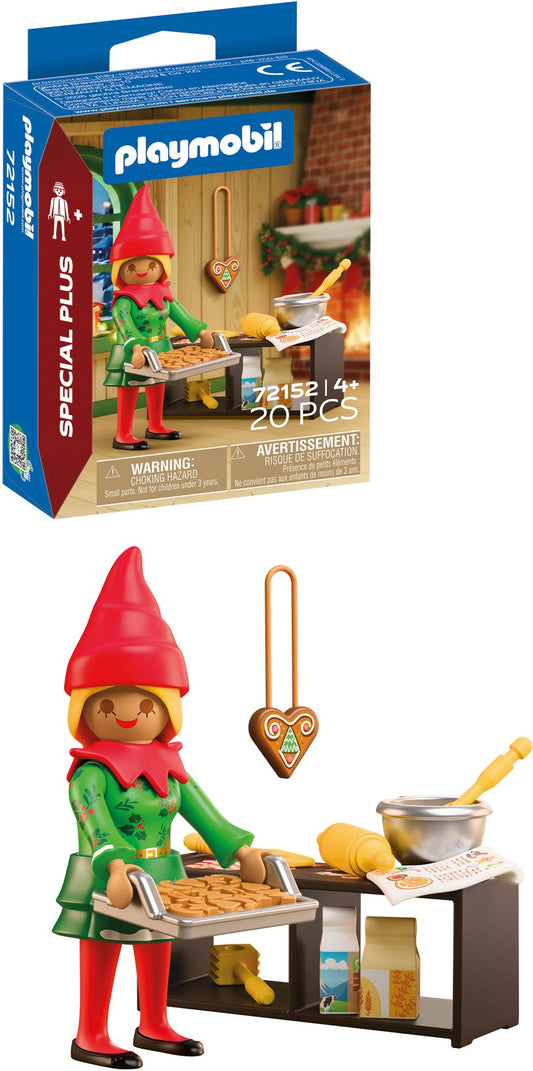 PLAYMOBIL Weihnachtself mit Plätzchen – 20 Teile