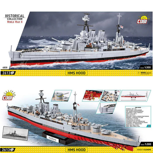COBI Historical Collection HMS Hood grau/rot 1:300 2613 Teile