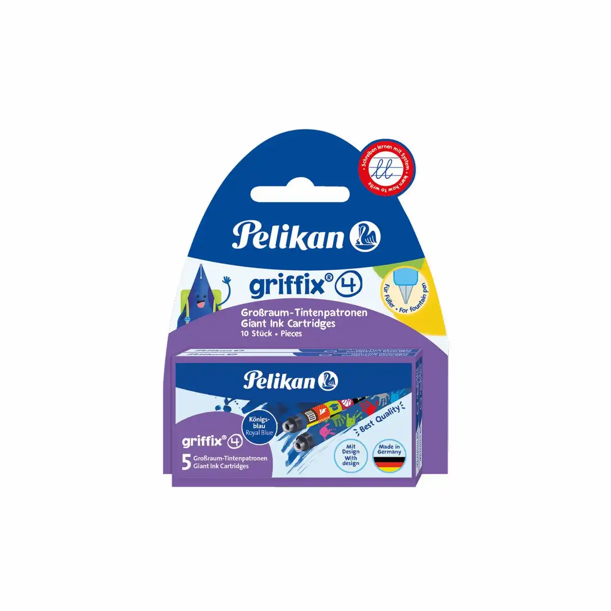 Pelikan griffix Großraumpatronen königsblau 10 Stück (2x5) Blister
