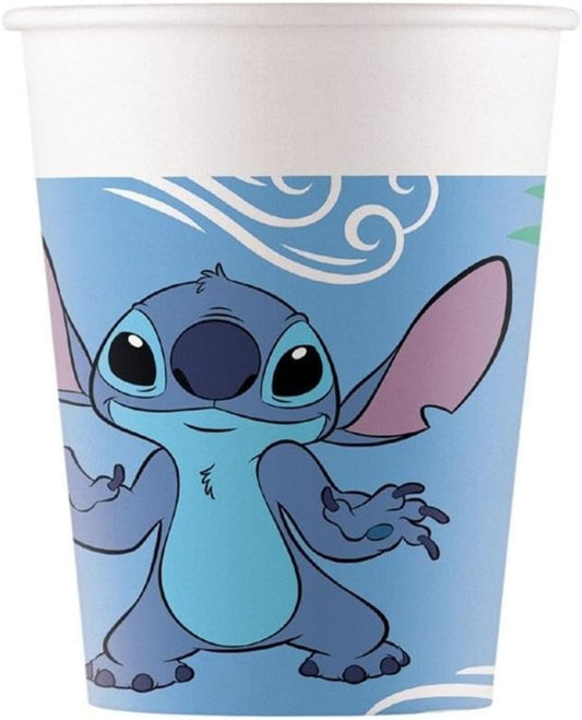 PROCOS Disney Lilo & Stitch Pappbecher 200 ml 8 Stück