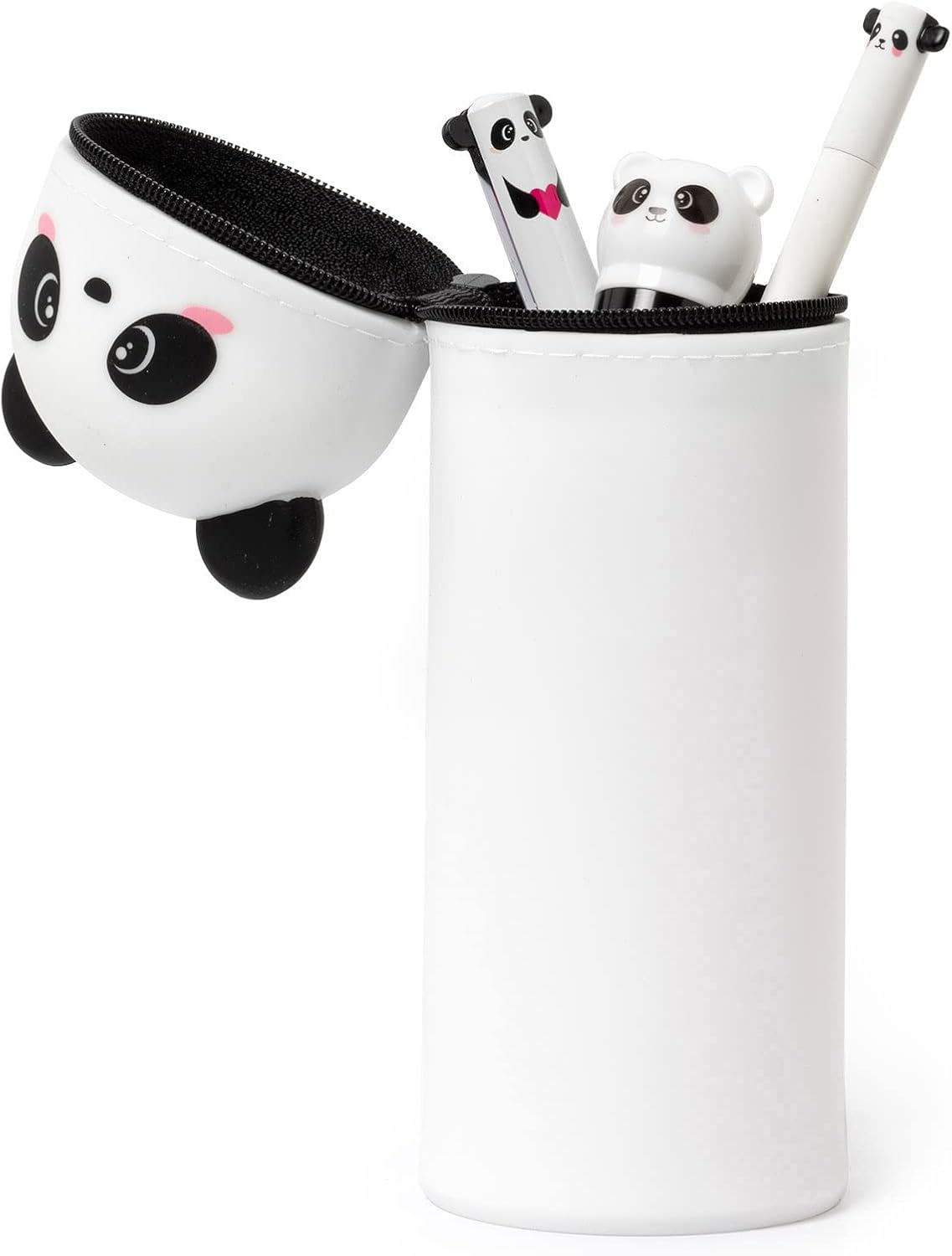 LEGAMI Kawaii 2-in-1 Federmäppchen Panda – Silikon
