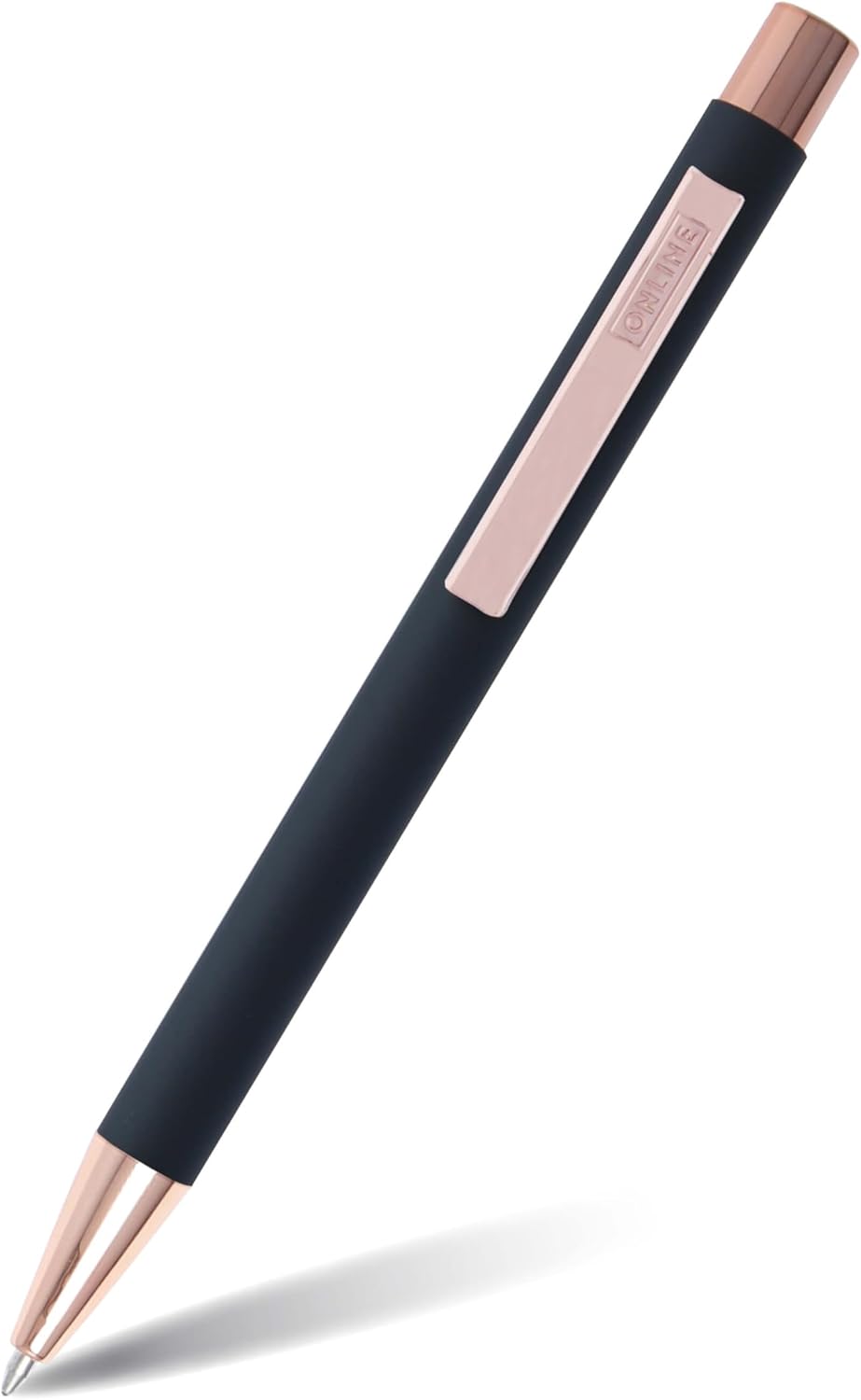 ONLINE PEN Kugelschreiber Metallic Schwarz Rose K028