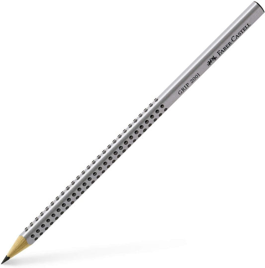 Faber-Castell Grip 2001 Bleistift HB Silber