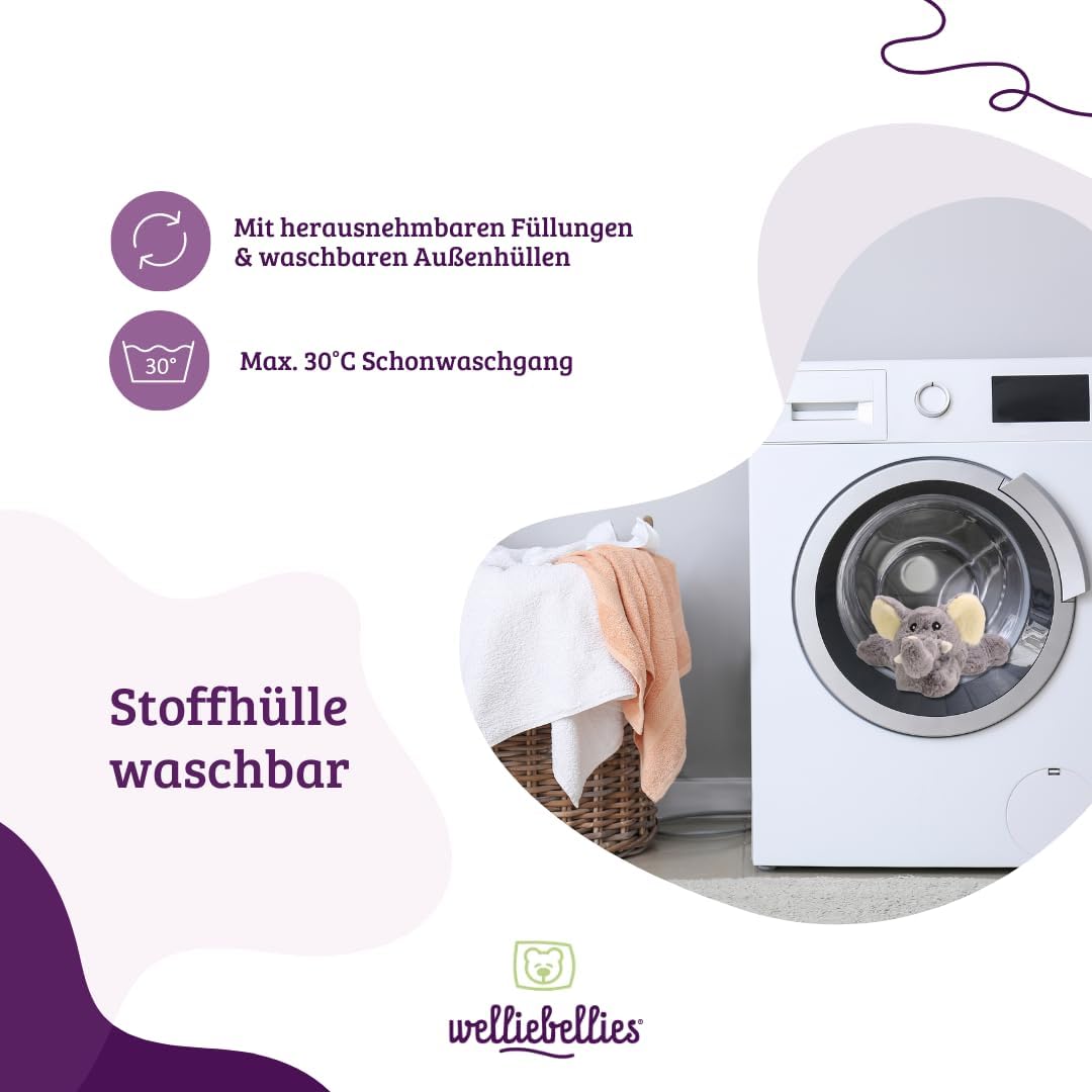 welliebellies® Wärmetier Drache groß - Kuscheltier mit Füllung