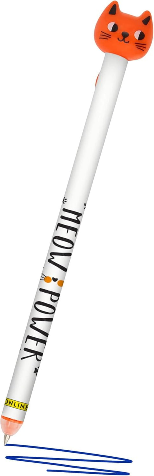 ONLINE PEN magiXX Zip Meow – Radierbarer Gelstift 0,7 mm Katze (zufällig)