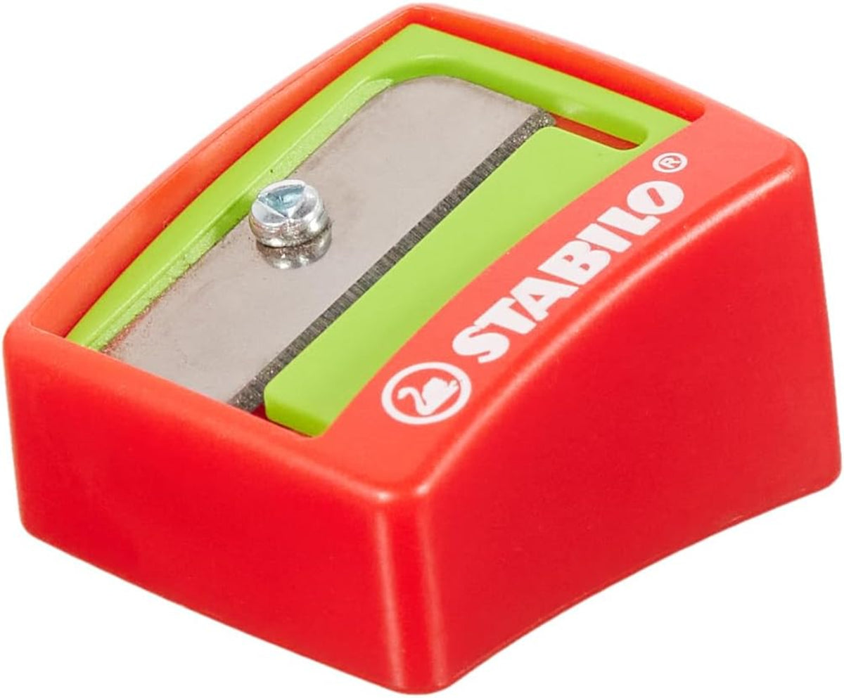 STABILO Woody Spitzer für extradicke Stifte - Rot/Grün
