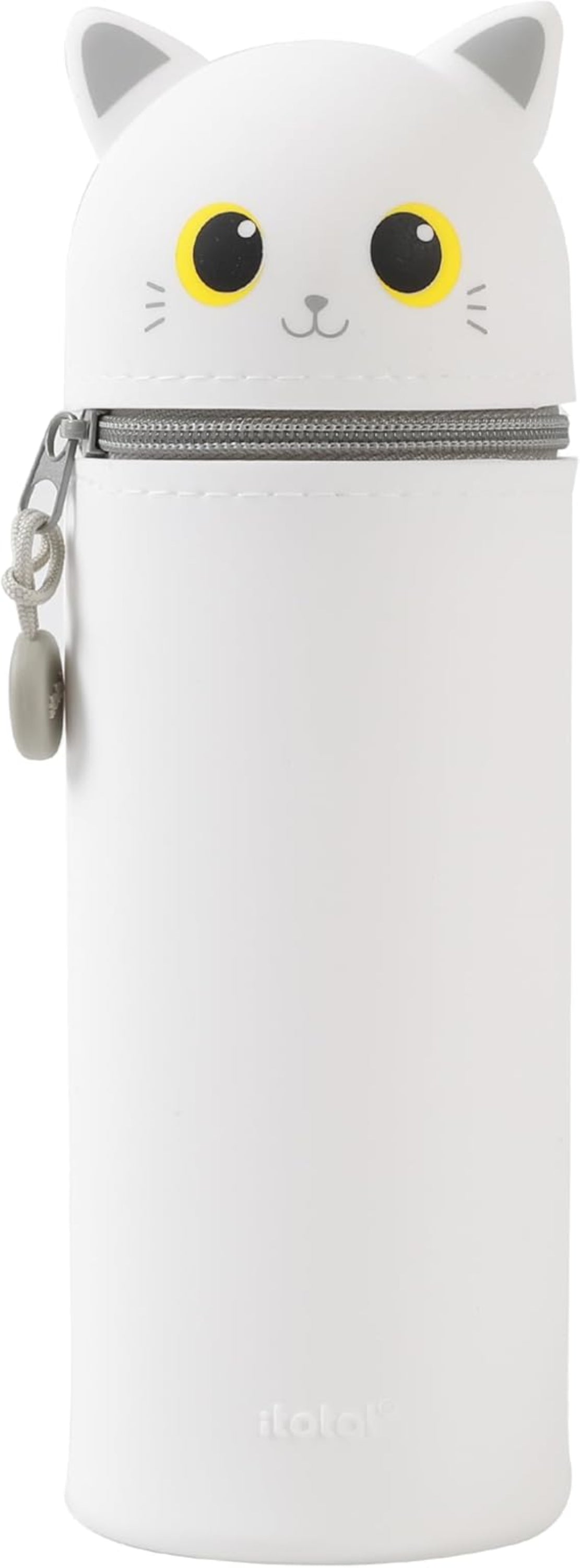 I-TOTAL Silikon Federmäppchen Katze – ausziehbar, 6x21 cm