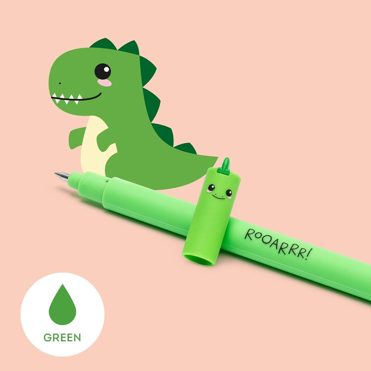 LEGAMI Erasable Gel Pen Löschbarer Gelstift – Dino