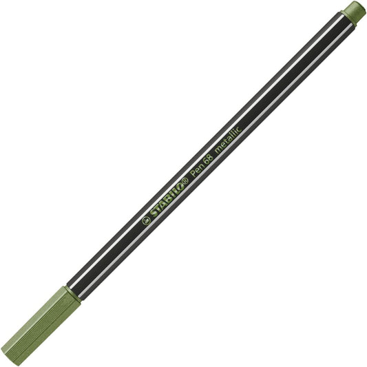 STABILO Pen 68 metallic Filzstift Hellgrün