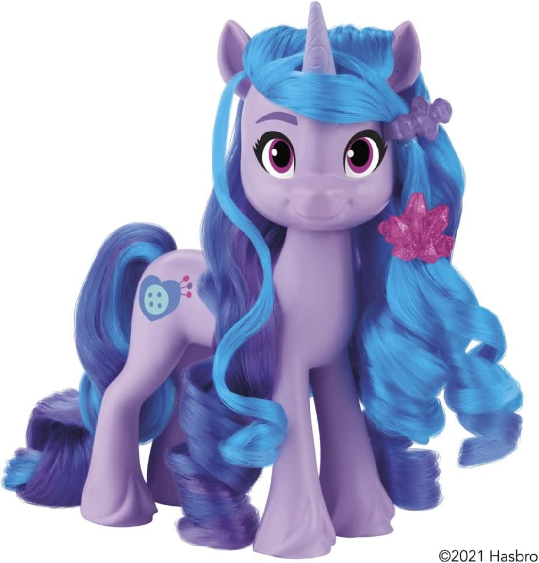 My Little Pony Izzy Moonbow Figur mit 17 Haaraccessoires