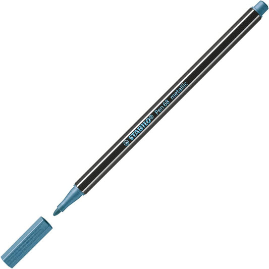STABILO Pen 68 metallic Filzstift Blau