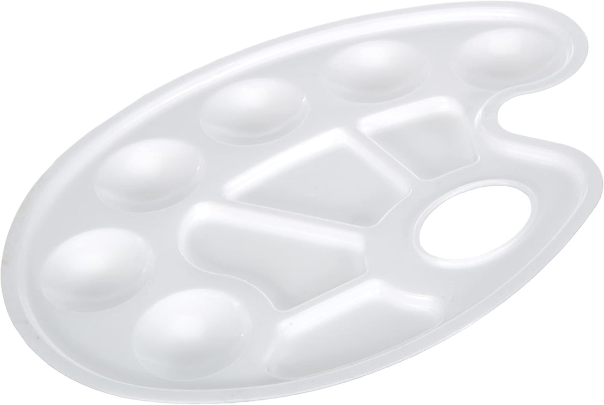 Idena Mischpalette Kunststoff oval 10 Mulden 23x17 cm