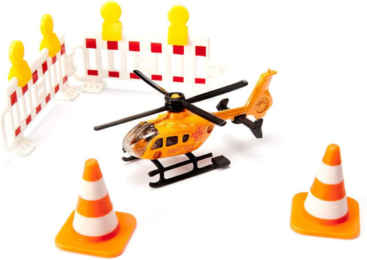 SIKU 6332 Geschenkset Rettung – VW Beetle, Heli, Sprinter