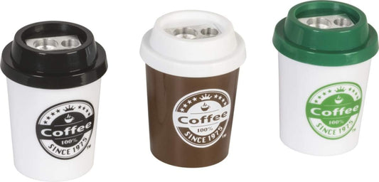 BRUNNEN Doppelspitzer Coffee to go – 1 von 3 Designs, zufällig