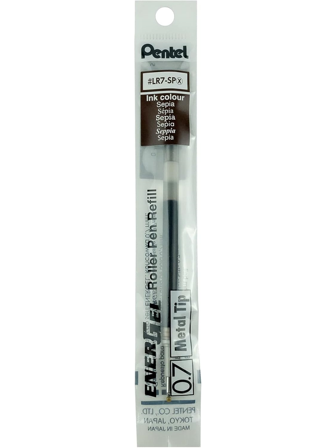 Pentel Ersatzmine für EnerGel LR7-SPX sepia