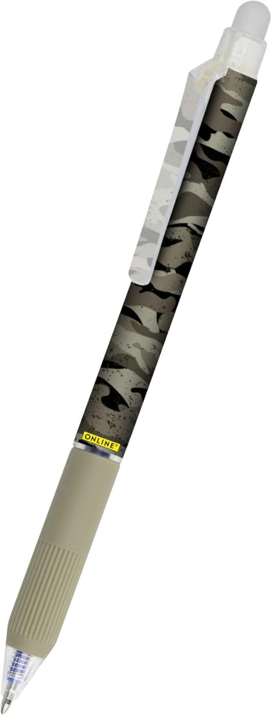 ONLINE magiXX Tintenroller radierbar Camouflage blau medium