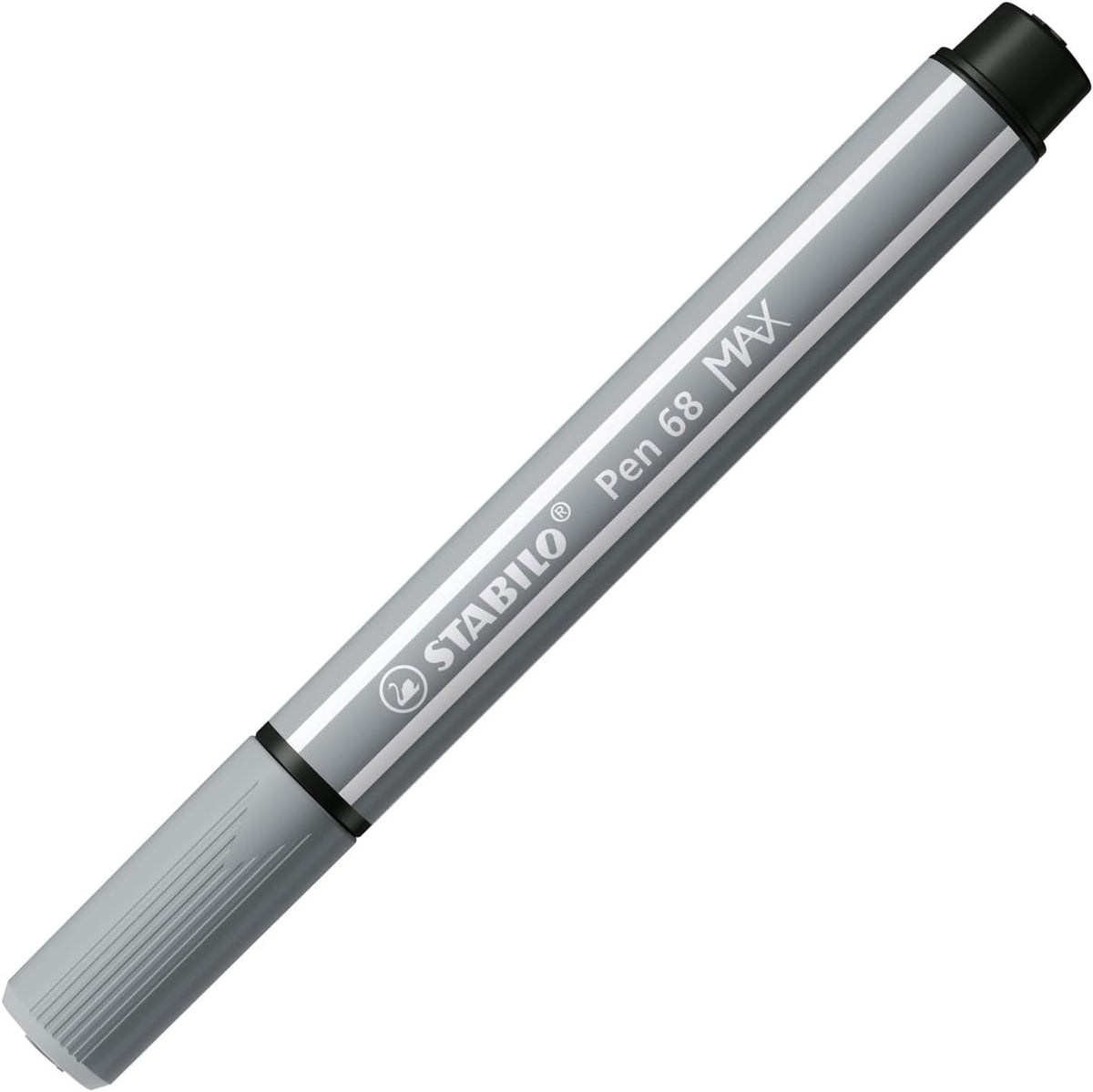 STABILO Pen 68 MAX Filzstift Mittelgrau – Einzelstift