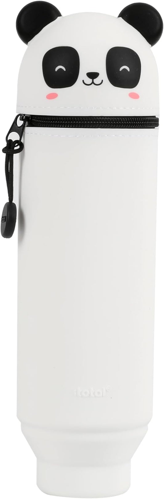 I-TOTAL Silikon Federmäppchen Panda – ausziehbar, 6x21 cm