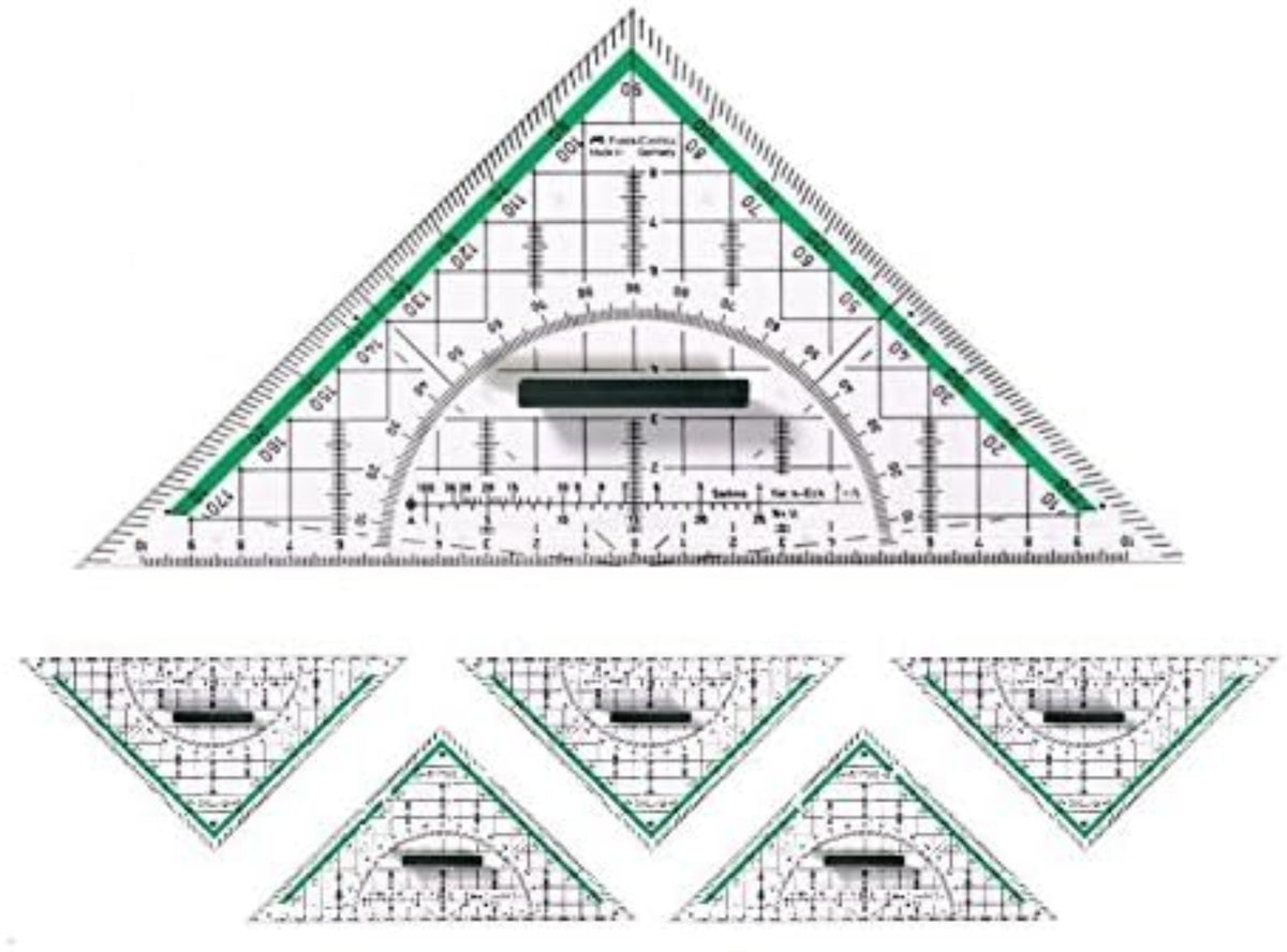Geodreieck 22cm mit Griff - Faber-Castell - bruchsicher