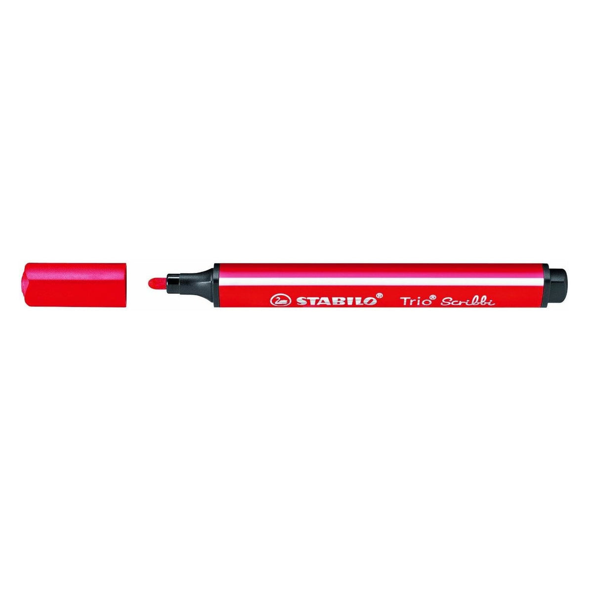 STABILO Trio Scribbi Dreikant-Filzstift rot – Einzelstift