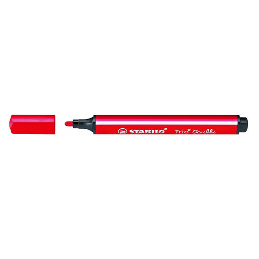 STABILO Trio Scribbi Dreikant-Filzstift rot – Einzelstift