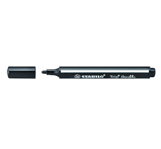 STABILO Trio Scribbi Dreikant-Filzstift schwarz Einzelstift