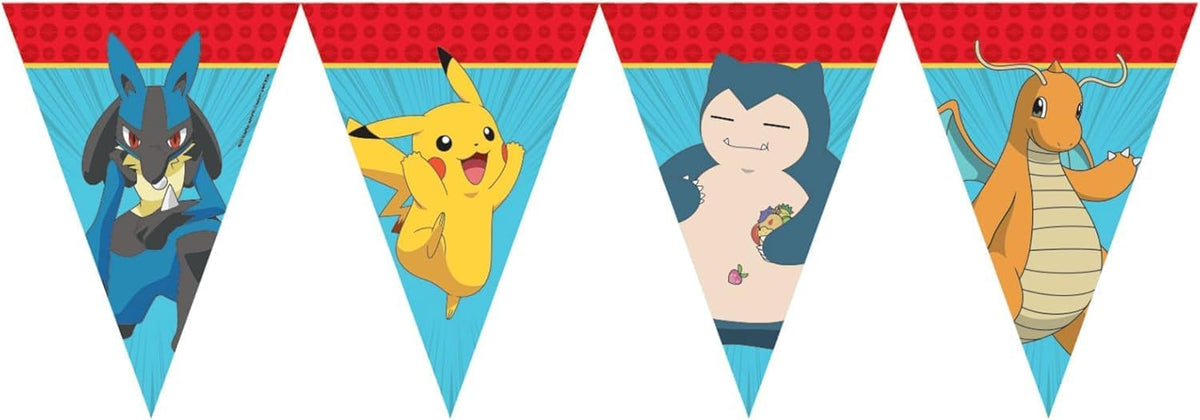 PROCOS Pokémon Wimpelkette 2,3m Papier Kindergeburtstag