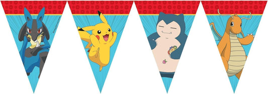 PROCOS Pokémon Wimpelkette 2,3m Papier Kindergeburtstag