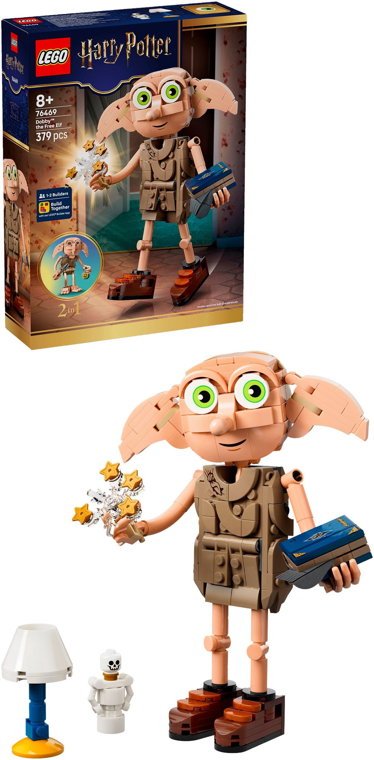 LEGO Harry Potter 76469 Dobby der Freie Elf 2-in-1