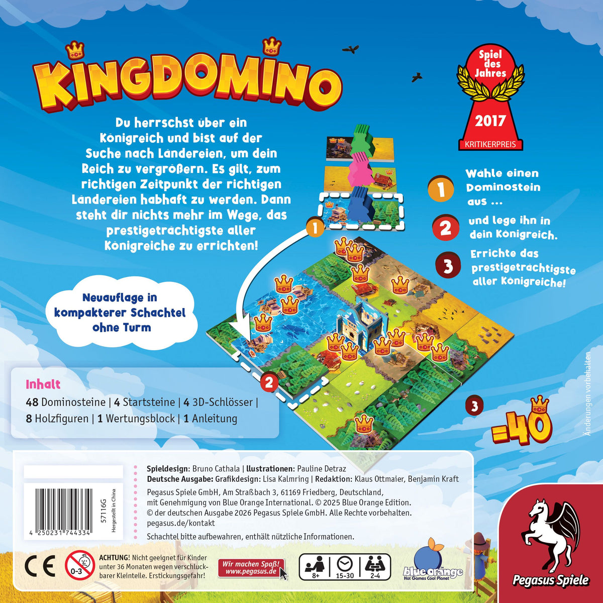 Kingdomino Neuausgabe – Familienspiel, Spiel des Jahres 2017
