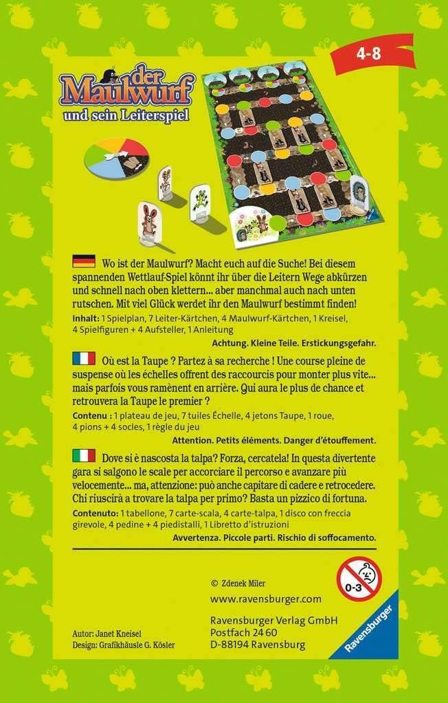 Ravensburger Der Maulwurf Leiterspiel – ab 4 Jahren