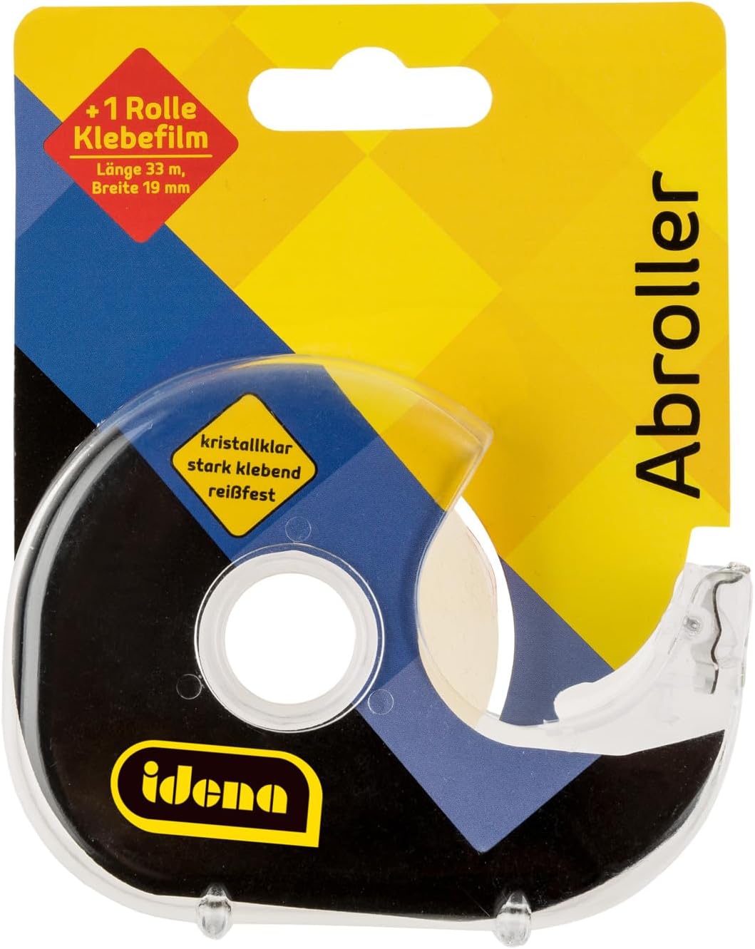 Idena Klebefilmabroller transparent nachfüllbar inkl. 1,9 cm x 33 m