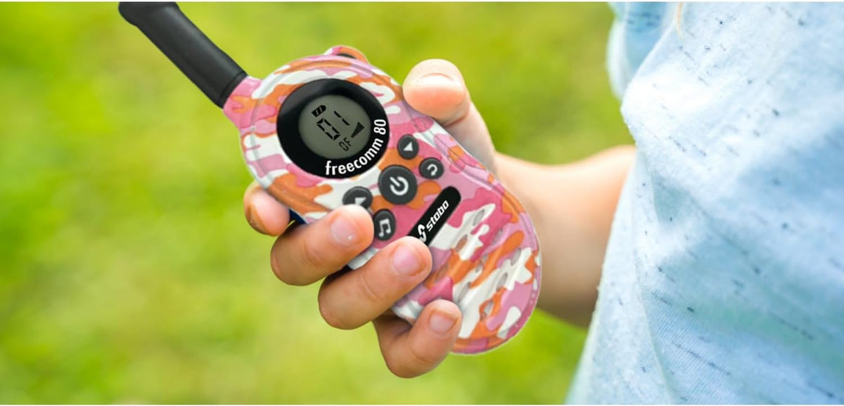stabo freecomm 80 PMR Walkie-Talkie Set | 2 Geräte 5 km