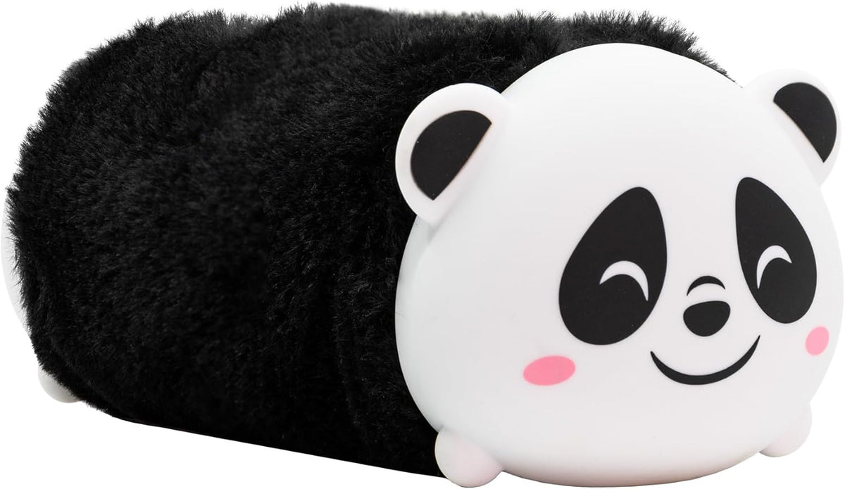 Idena Schlamper „Panda“ Fluffy – Stiftetui Polyester, schwarz-weiß