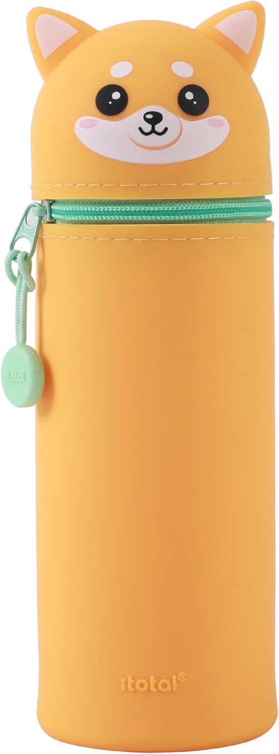 I-TOTAL Silikon Federmäppchen Shiba Inu – ausziehbar, 6x21cm