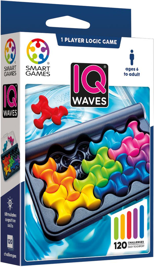 SmartGames IQ Waves – Logikspiel 120 Aufgaben ab 6 Jahren