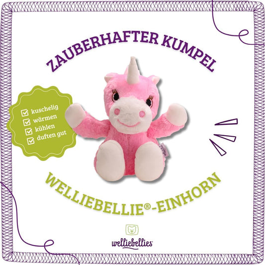welliebellies® Wärmetier Einhorn - Kuschelig & wärmend