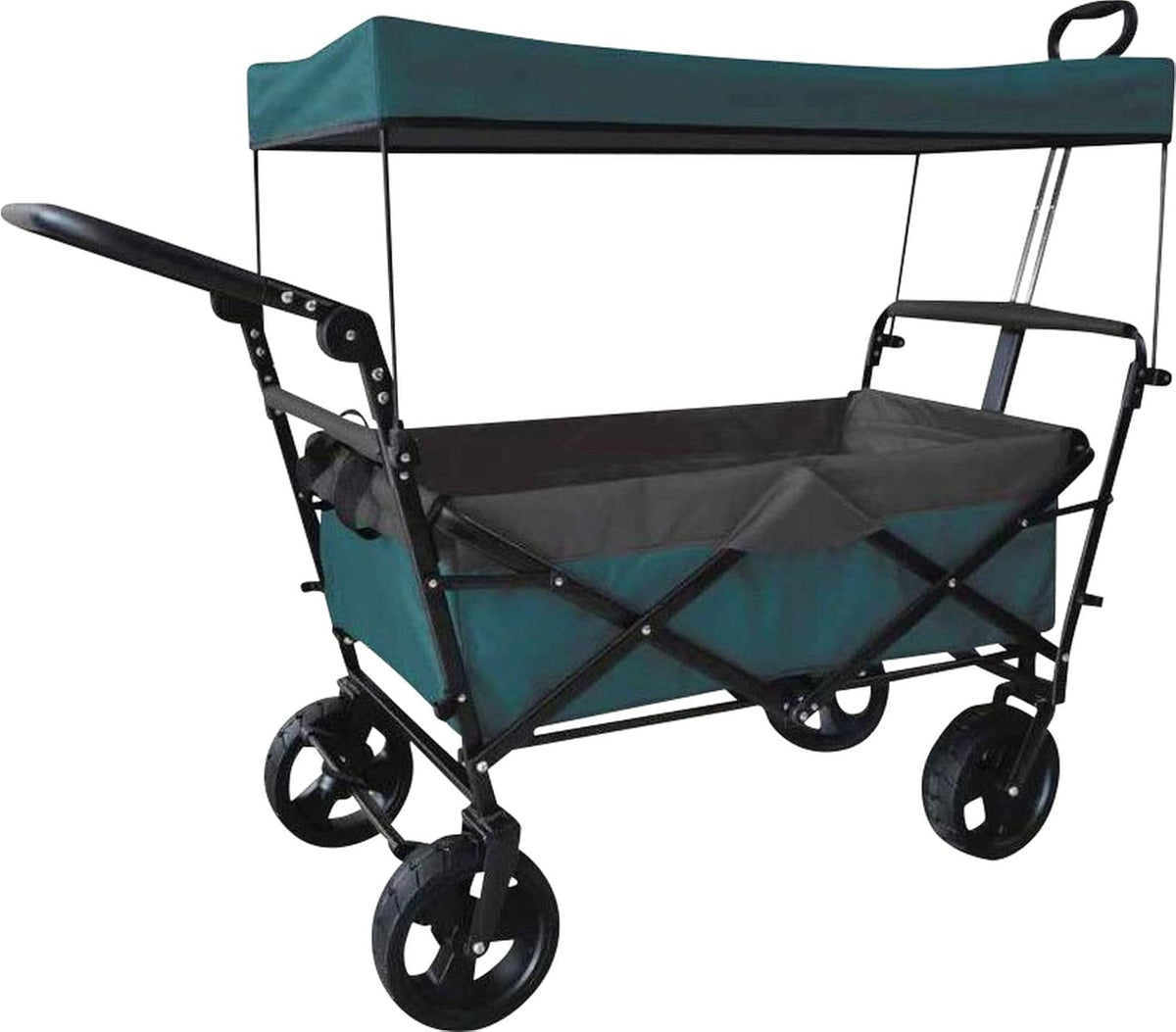Outdoor Active Bollerwagen Petrol mit Dach, faltbar